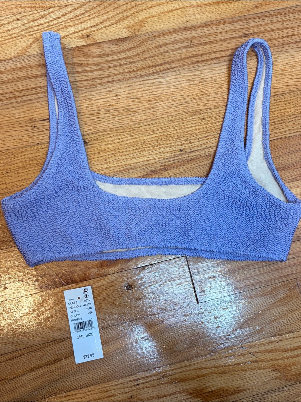 NWT Pacsun Swim Too Purple Scoop Bikini Small